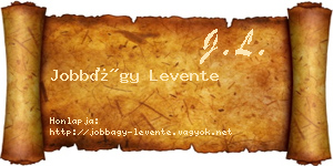 Jobbágy Levente névjegykártya